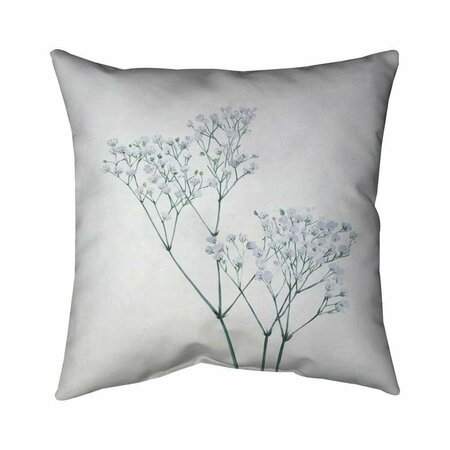 FONDO 26 x 26 in. Babys-Breath Flowers-Double Sided Print Indoor Pillow FO2793661